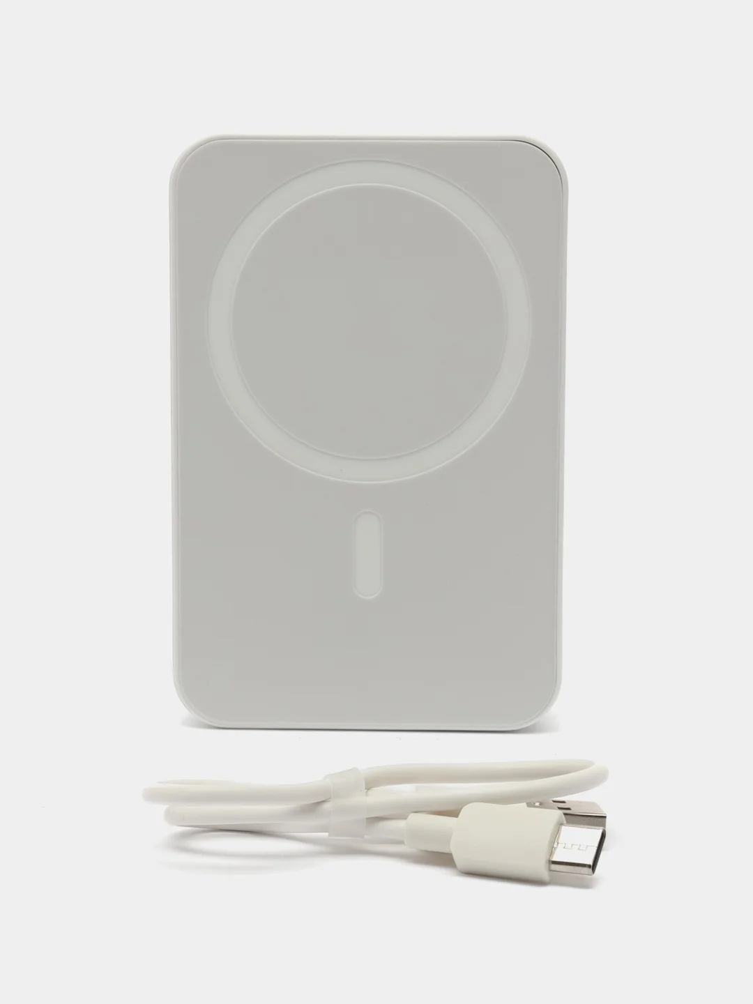 Белый повербанк magsafe для iPhone с быстрой зарядкой 20W Hoco J109 5000 mAh