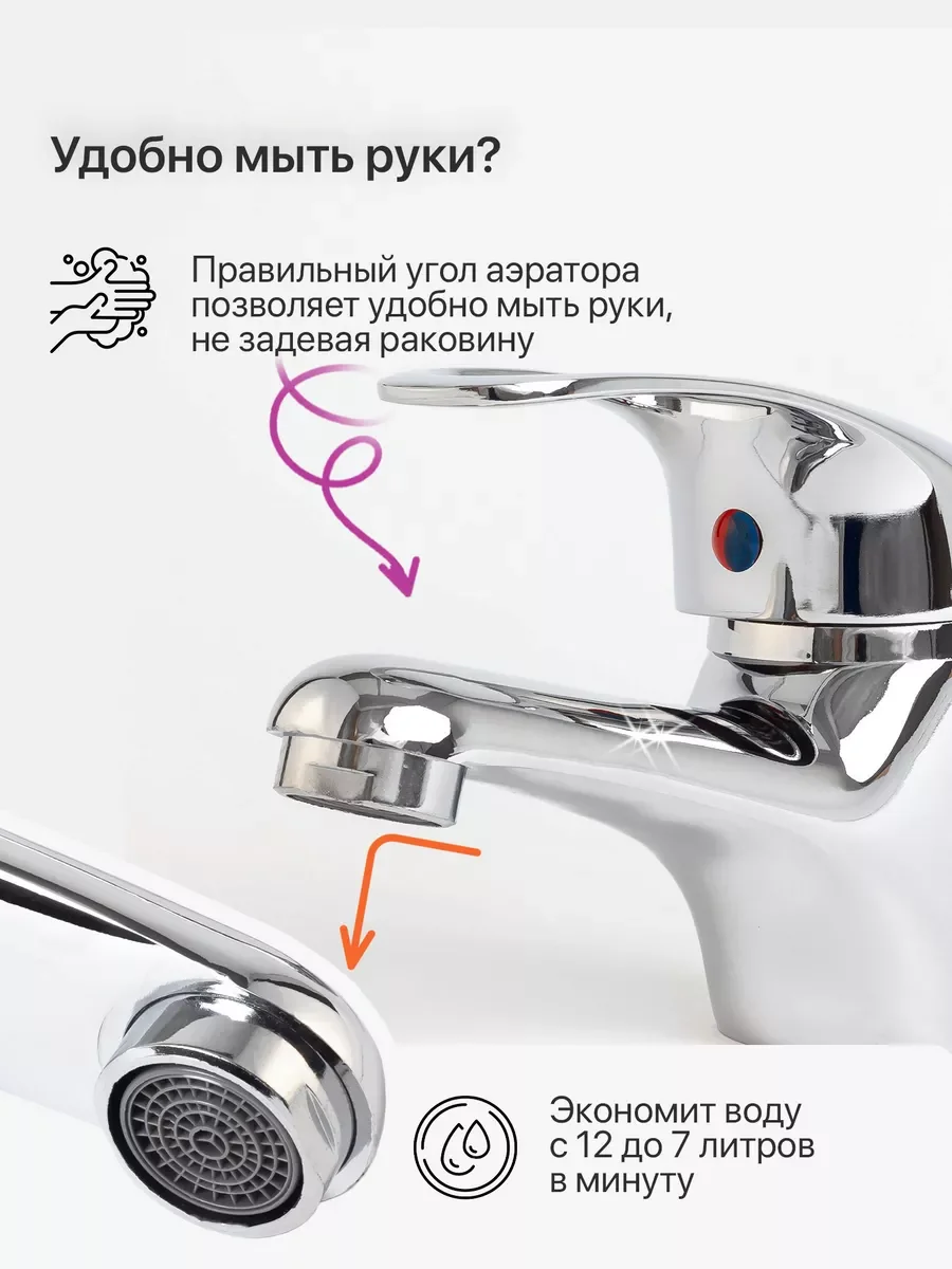 Смеситель-кран для раковины "Тюльпан"