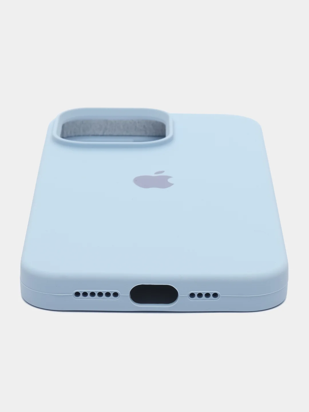 Голубой чехол с логотипом силиконовый для iPhone XR, 11, 12, 13 Pro Max, 14, 15 Pro Max для айфон