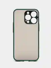Зеленый чехол на iPhone (айфон) 11/12/X/XS/XR/XS MAX/Mini/13/15 Pro Max/про макс, пластиковый