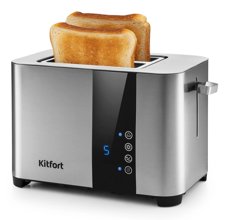 Тостер Kitfort KT-2047, 750-850 Вт, 2 слота, LED-дисплей