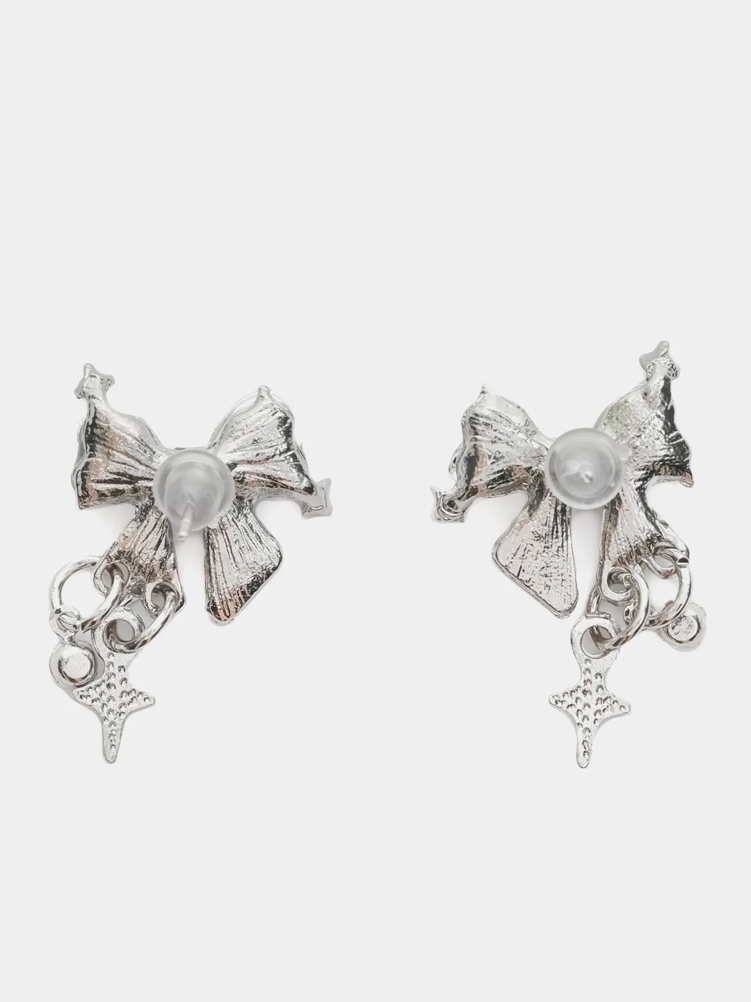 Серебряный серьги женские бабочки