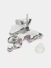 Серебряный серьги женские бабочки