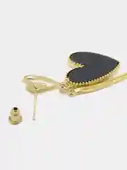 Черный серьги женские ассиметричные