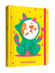 Блокнот в точку А5 72 листа. Точкабук Bullet Journal "Кот в пижаме". Проф-Пресс