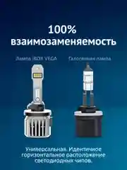 Светодиодные лампы автомобильные iBOX VEGA H27