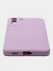 Лавандовый чехол силиконовый для Samsung Galaxy S21 Plus (Самсунг Гэлекси С21 Плюс), с защитой камеры