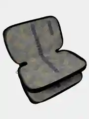 Багровый пенал школьный,2 отделения