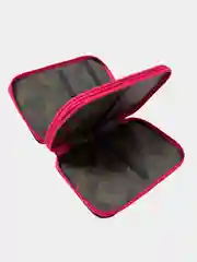 Коралловый пенал школьный,2 отделения