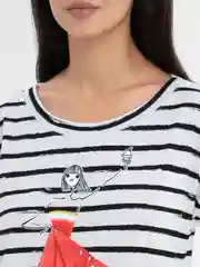 Красный футболка удлинённая, туника, хлопок