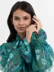 Зеленый платье женское