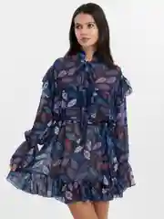 Индиго платье женское