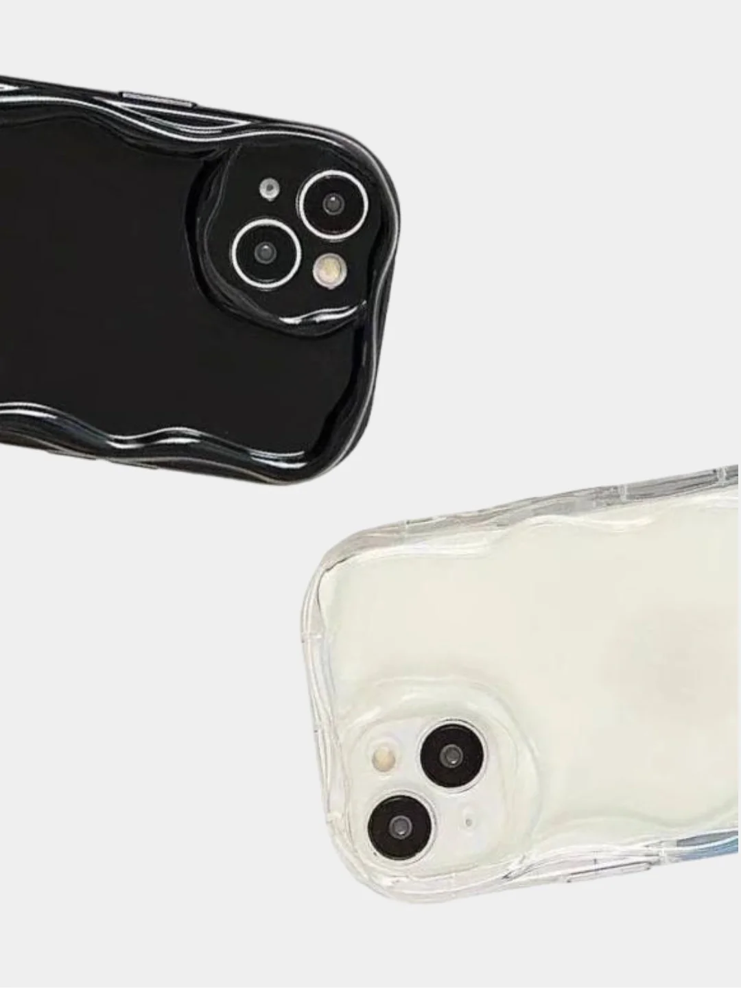 Прозрачный чехол силиконовый для iPhone 12/13/14/15 Mini/Plus/Pro/Max, объемный