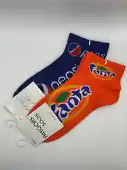 Носки, унисекс, короткие, фанта, пепси, мужские, женские