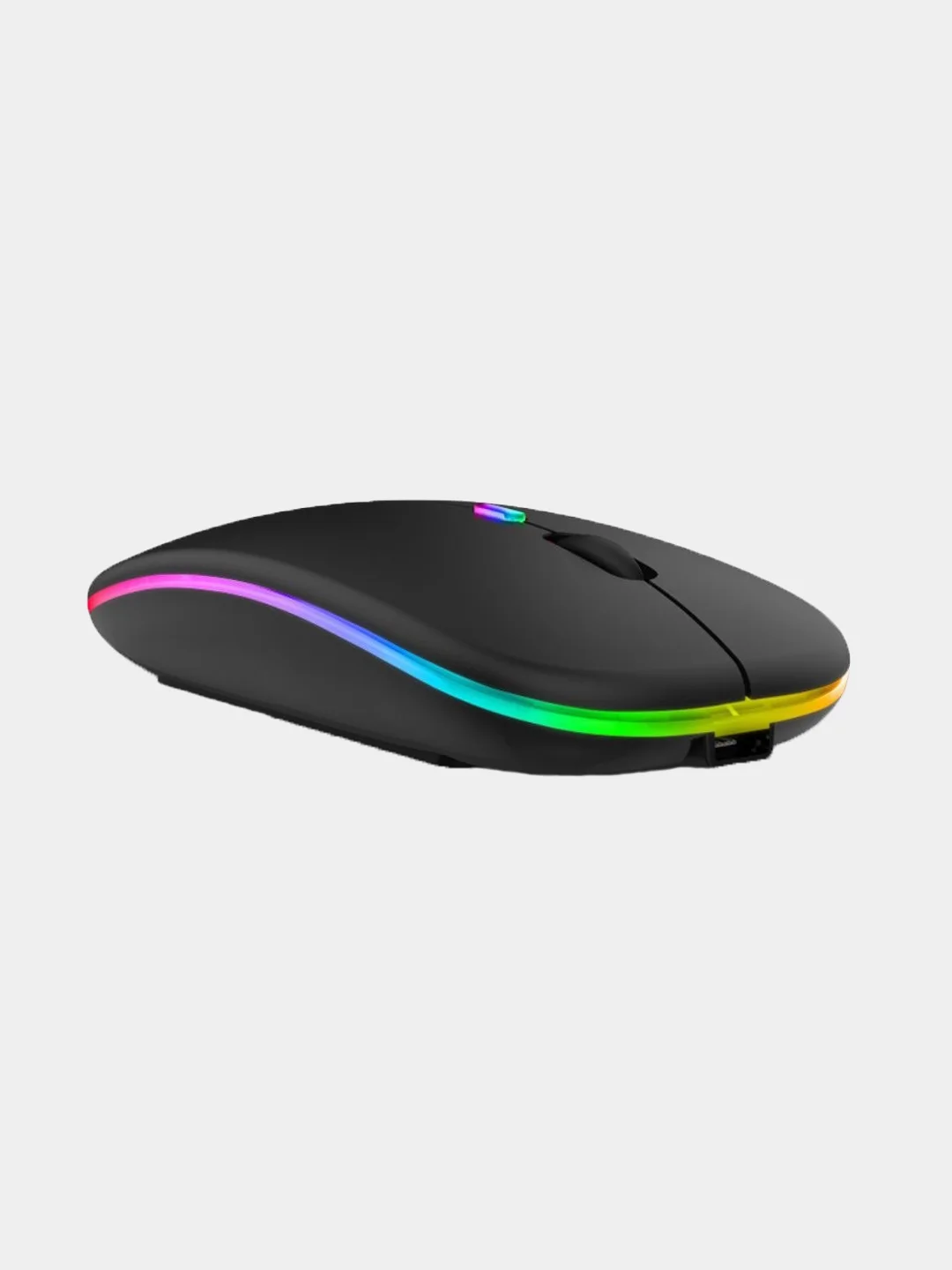 Компьютерная мышь оптическая, беспроводная, бесшумная, RGB-подсветка, 1200-1600 DPI