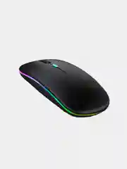 Угольный компьютерная мышь оптическая, беспроводная, бесшумная, RGB-подсветка, 1200-1600 DPI