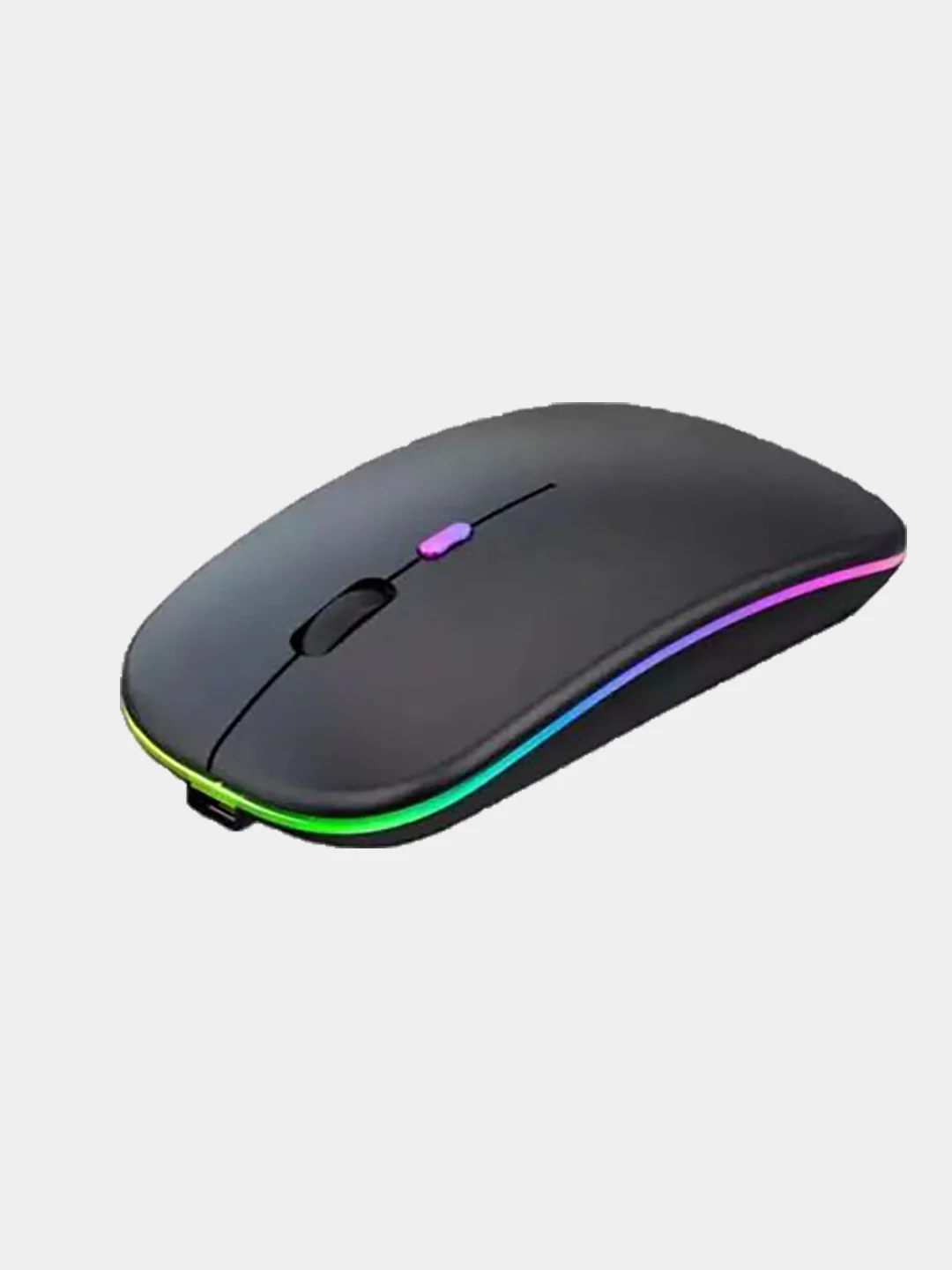 Угольный компьютерная мышь оптическая, беспроводная, бесшумная, RGB-подсветка, 1200-1600 DPI