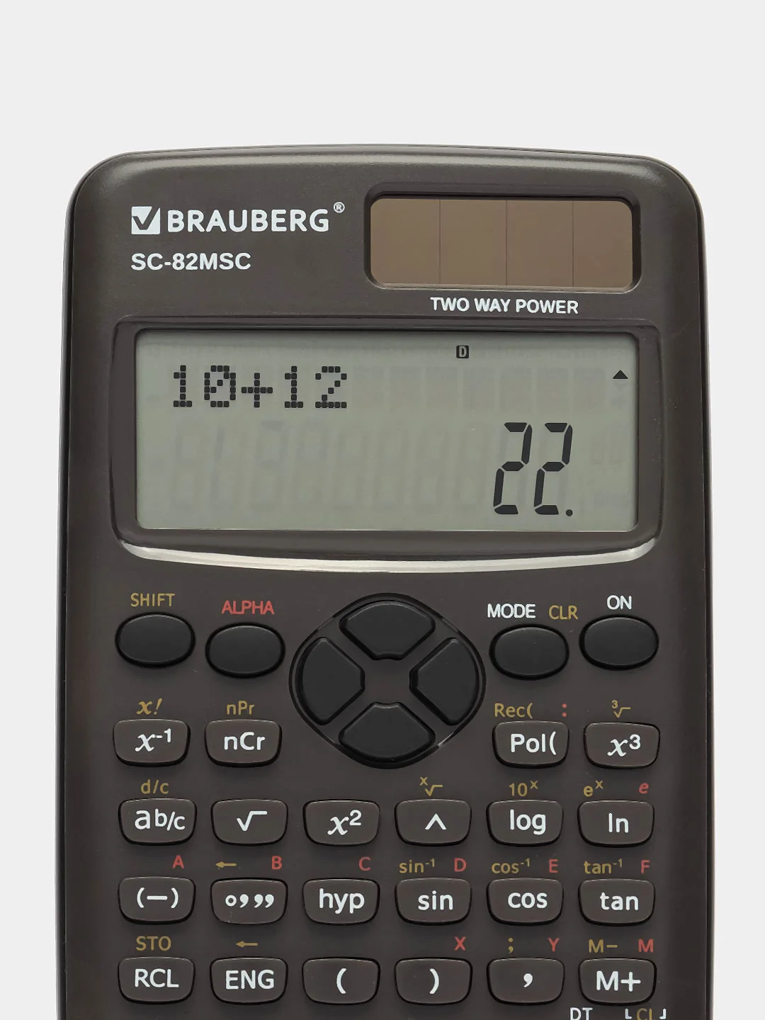 Калькулятор Brauberg SC-82MSС, инженерный непрограммируемый для ЕГЭ и ОГЭ, 240 функций