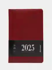 Ежедневник датированный 2025 Brauberg, планер планинг записная книжка А5, под кожу