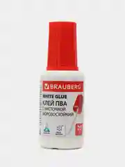 Клей ПВА Brauberg Classic, 881031, универсальный, 3 шт по 20г для школы, офиса с кисточкой