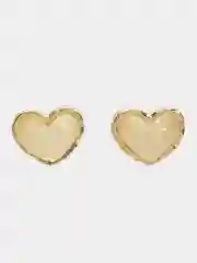 Золотой серьги сердечки
