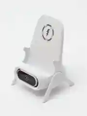 Белый подставка для смартфона с зарядкой