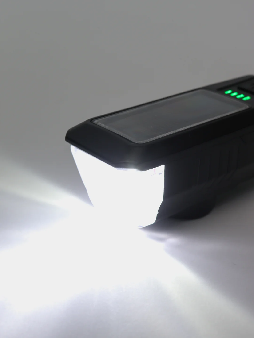 Черный фонарь светодиодный с сигналом для велосипеда USB, велосипедный фонарь с аккумулятором