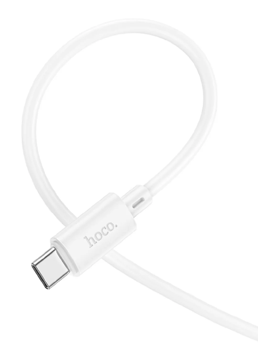 Белый кабель зарядный Hoco для iPhone и Android, Type-C / Micro-USB / Lightning, Быстрая зарядка