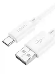 Белый кабель зарядный Hoco для iPhone и Android, Type-C / Micro-USB / Lightning, Быстрая зарядка