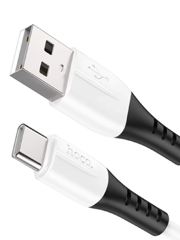 Кабель Hoco Type-C USB быстрая зарядка на Android, силиконовый провод, мягкий кабель