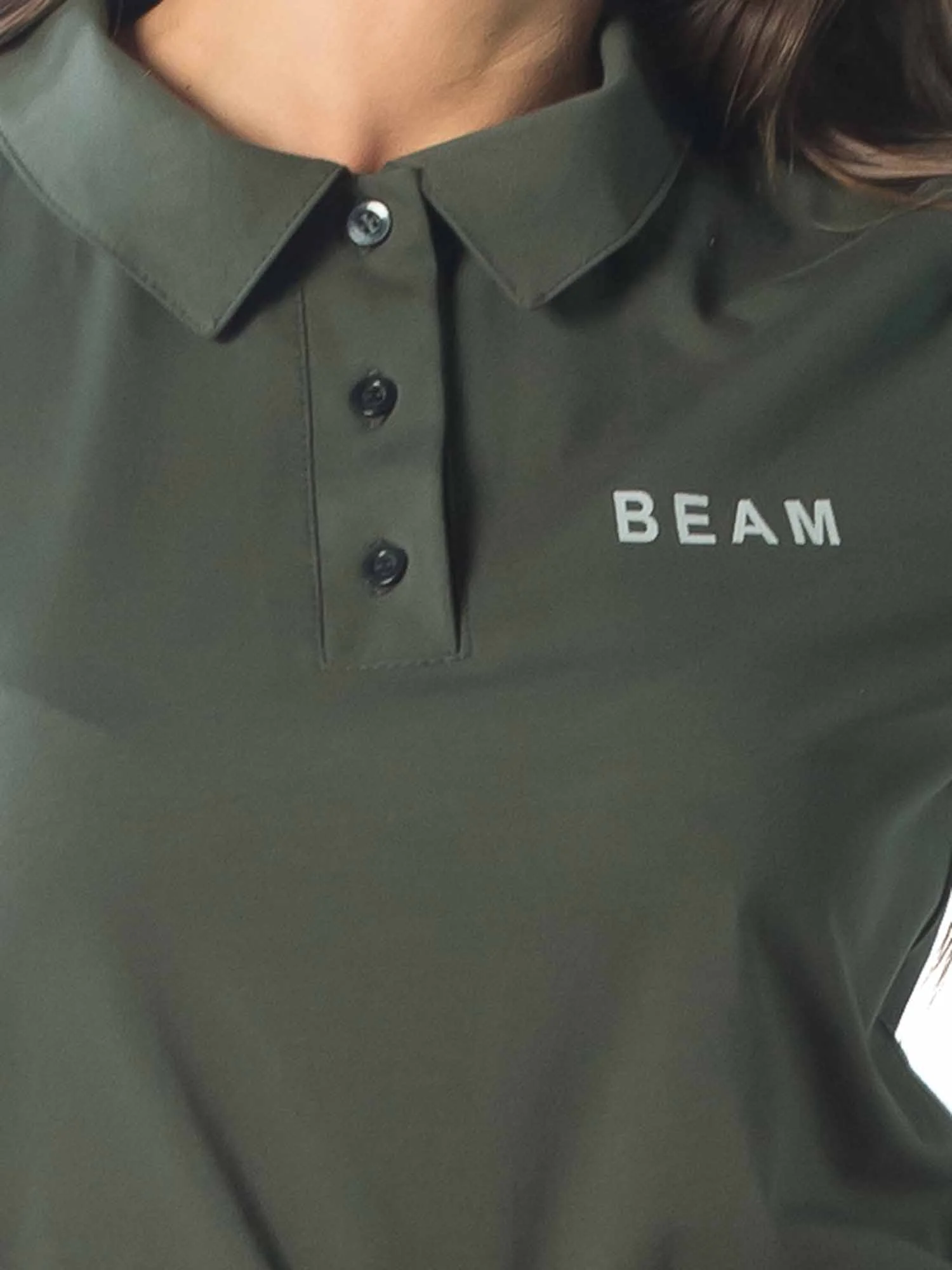 Платье-поло женское Beam КЛП1471П2 хаки