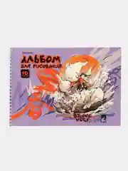 Альбом для рисования Brauberg Аниме, 107017, в школу А4 40 листов на спирали, набор 2 шт