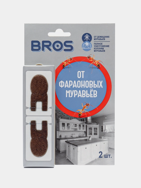 Приманка BROS Брос средство от фараоновых домашних муравьев 2шт Польша