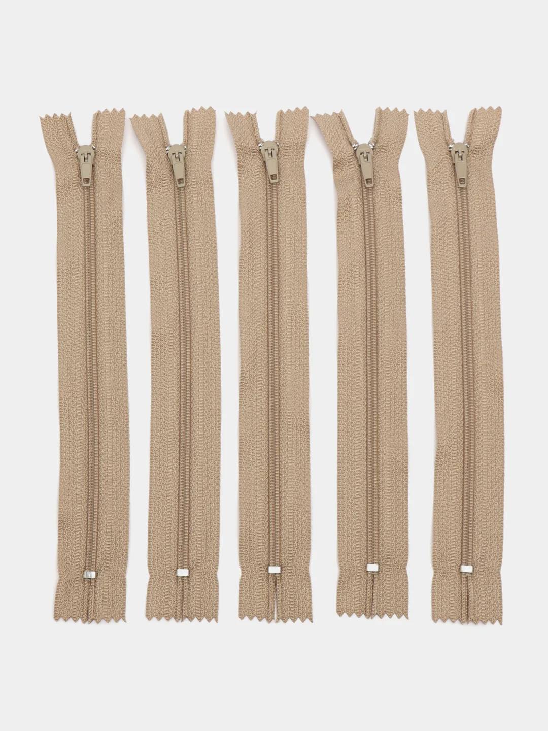 Оливковый молния брючная, тип 4, 20 см, п/а, 5 шт, MaxZipper, разные цвета