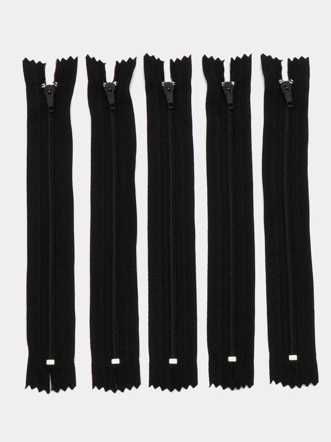 Черный молния брючная, тип 4, 20 см, п/а, 5 шт, MaxZipper, разные цвета