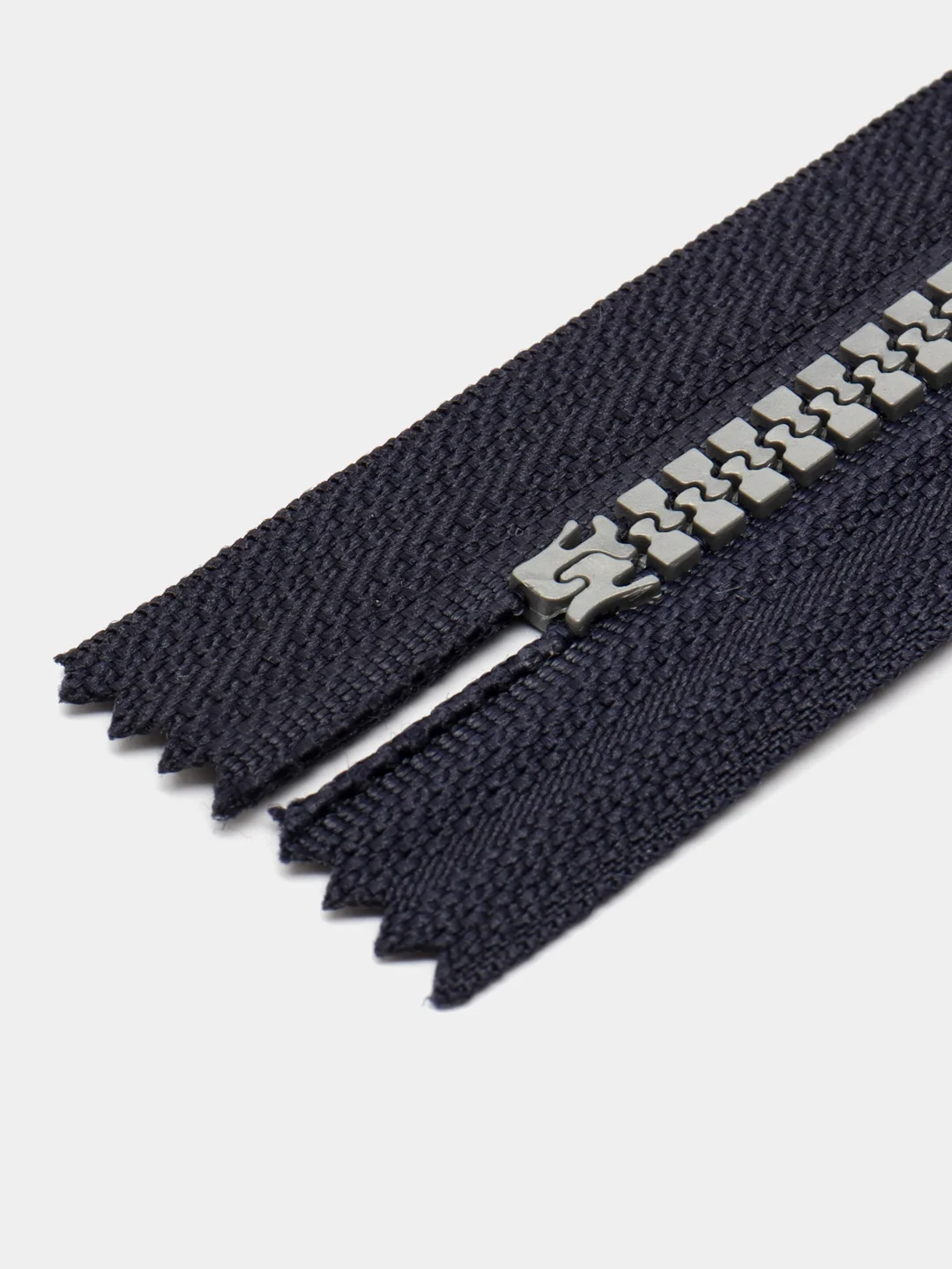 Темно-синий молния MaxZipper трактор №5 н/р серое усил.зв., 16 см н/р, 18 см, 5 шт/уп, т. синяя, белая