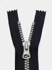 Темно-синий молния MaxZipper трактор №5 н/р серое усил.зв., 16 см н/р, 18 см, 5 шт/уп, т. синяя, белая