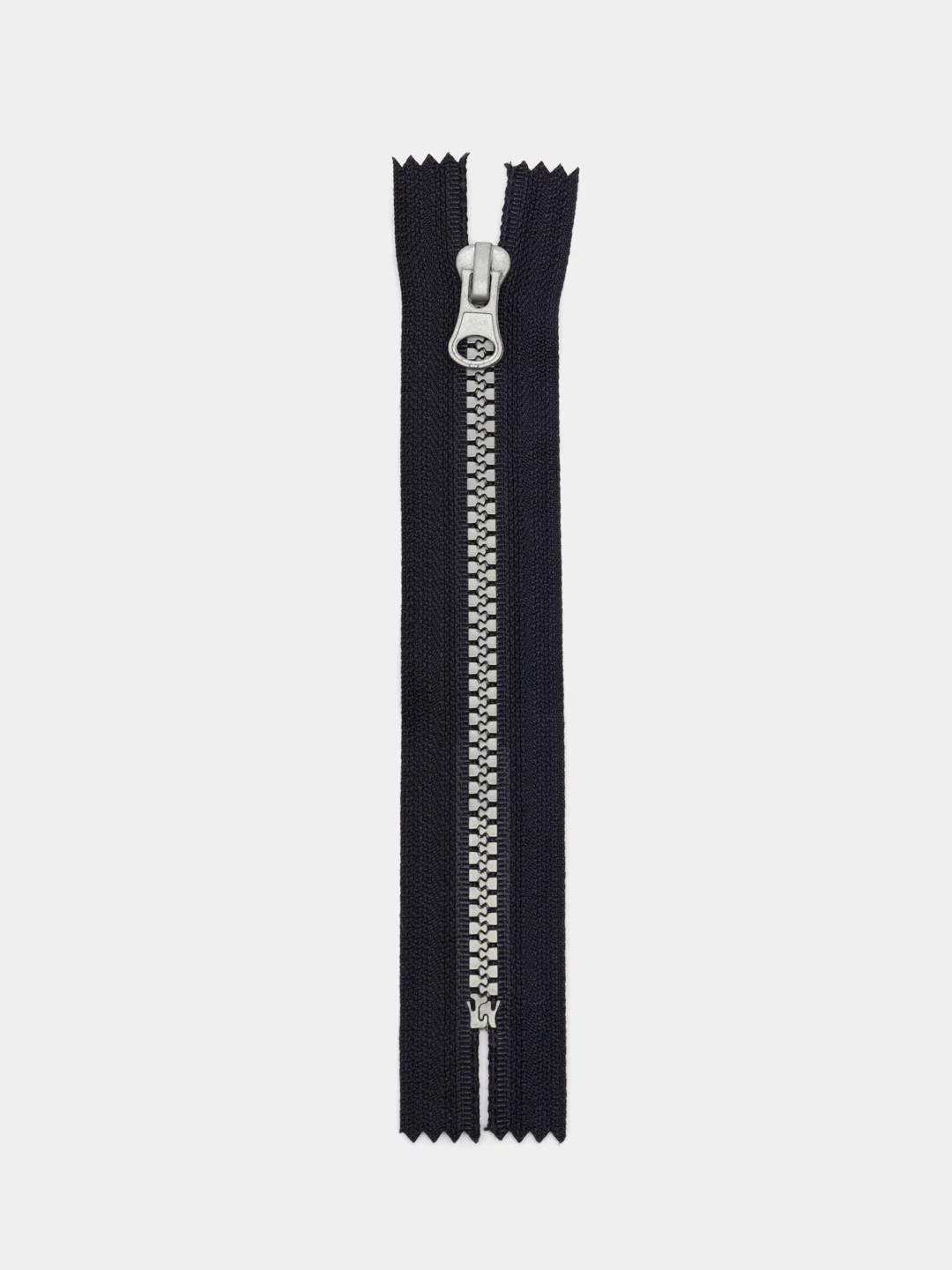 Темно-синий молния MaxZipper трактор №5 н/р серое усил.зв., 16 см н/р, 18 см, 5 шт/уп, т. синяя, белая