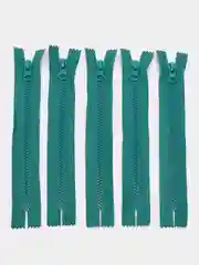 Бирюзовый молния MaxZipper трактор №5 1 замок, 18 см н/р, 16 см, 5 шт/упаковка