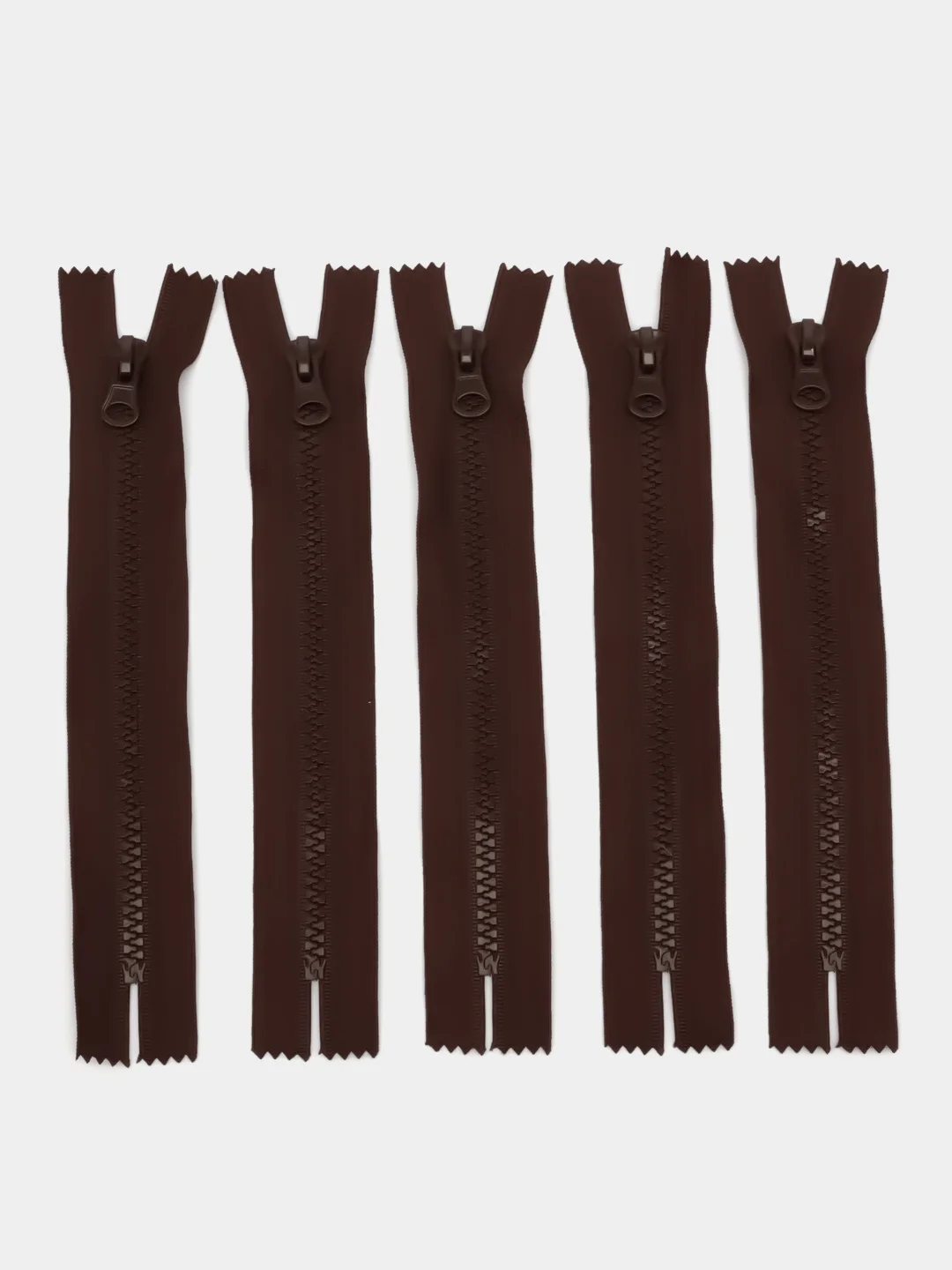 Коричневый молния MaxZipper трактор №5 1 замок, 18 см н/р, 16 см, 5 шт/упаковка