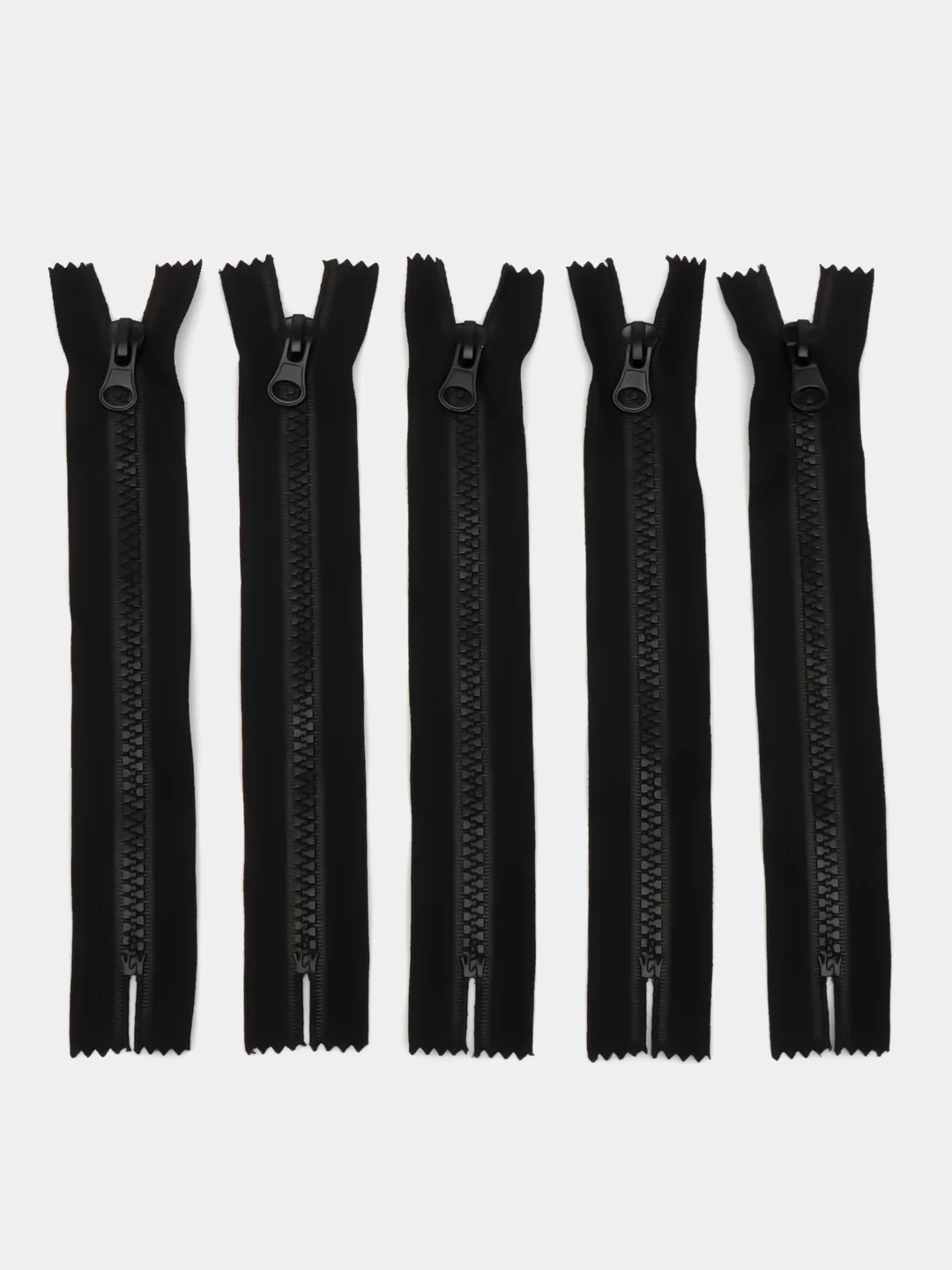 Черный молния MaxZipper трактор №5 1 замок, 18 см н/р, 16 см, 5 шт/упаковка