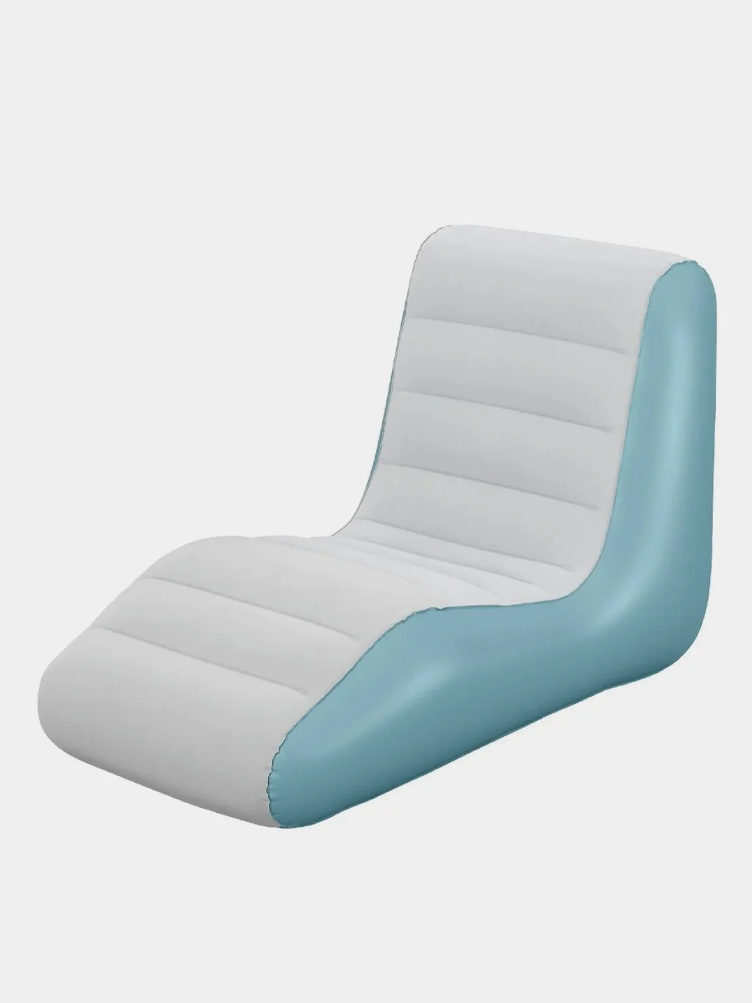 Голубой надувное кресло - шезлонг Bestway "Leisure Luxe" для дома и улицы, 133 x 79 x 88 см, до 100 кг