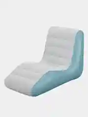 Голубой надувное кресло - шезлонг Bestway "Leisure Luxe" для дома и улицы, 133 x 79 x 88 см, до 100 кг