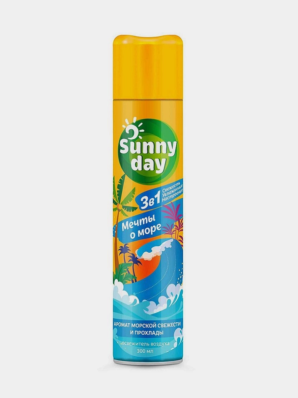 Освежитель воздуха Sunny Day Мечты о море 3 в 1, 300мл