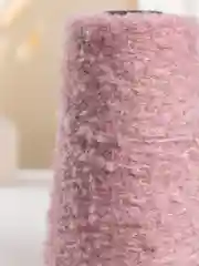 Розовый пряжа для вязания букле OnlyWe Organic Boucle, 200 гр / 700 м, шерсть и акрил, буклированая