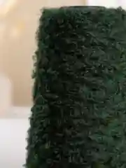 Тёмно-зелёный пряжа для вязания букле OnlyWe Organic Boucle, 200 гр / 700 м, шерсть и акрил, буклированая