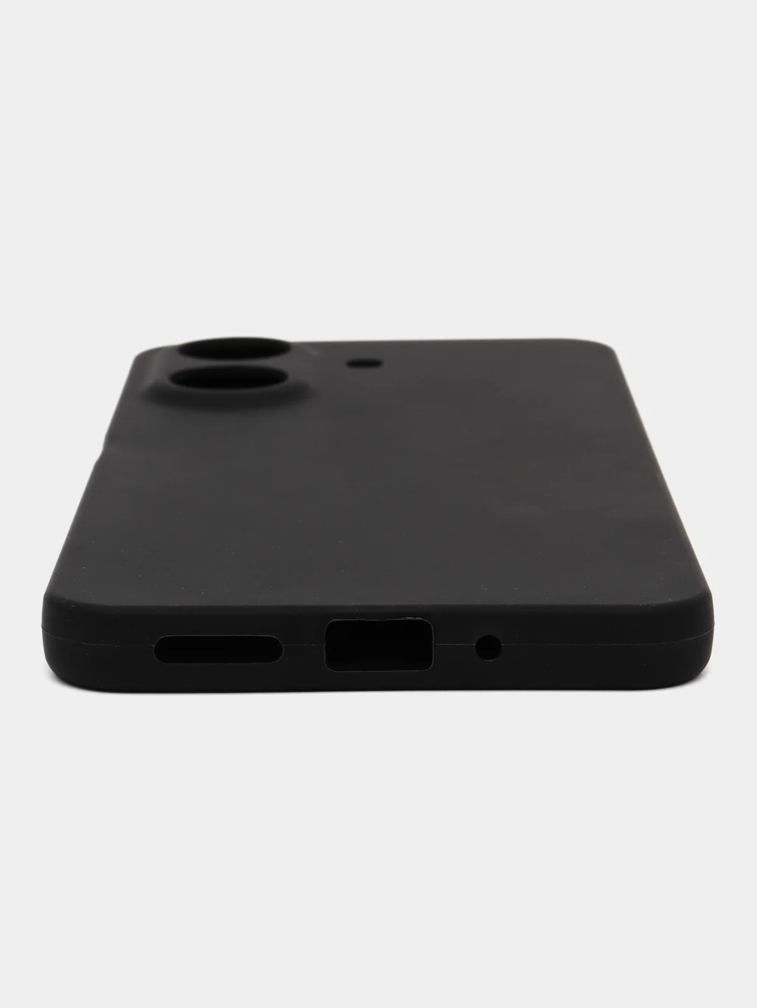 Хром чехол Xiaomi Redmi 13C / Poco C65 / Сяоми Редми 13С / Поко С65, черный, силиконовый