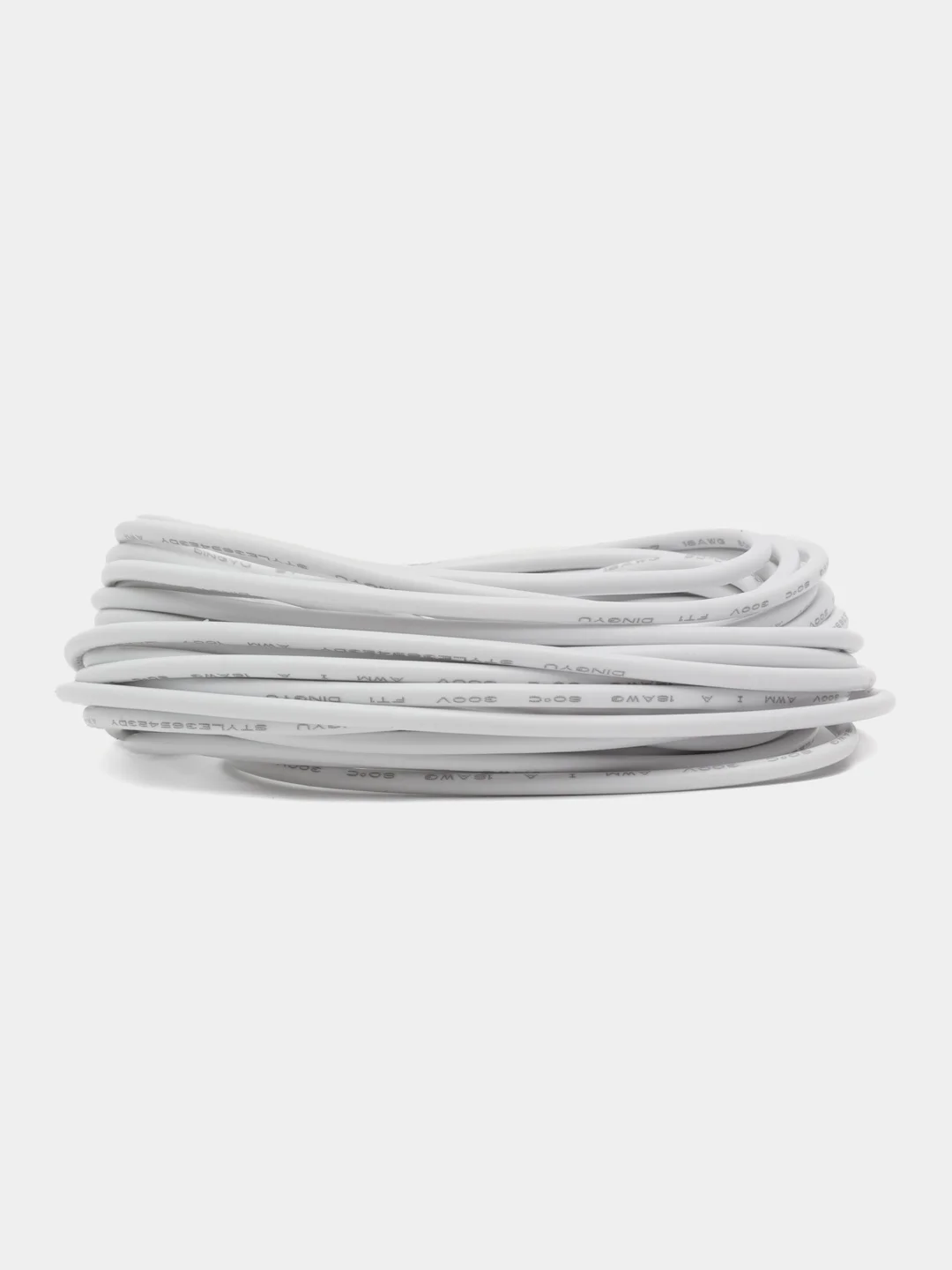 Белый провод UL1007 НПнг(C)-HF 18AWG (0.75мм, медь) отрезок 5 метров