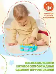 Развивающая игрушка музыкальная интерактивная пианино весёлый слоник