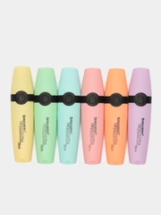 Текстовыделители Brauberg Delta Pastel набор 6 цветов, пастельные маркеры, линия 1-5 мм